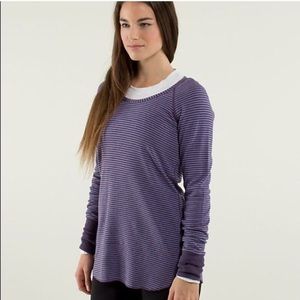 Reversible Lululemon Purple Striped Top